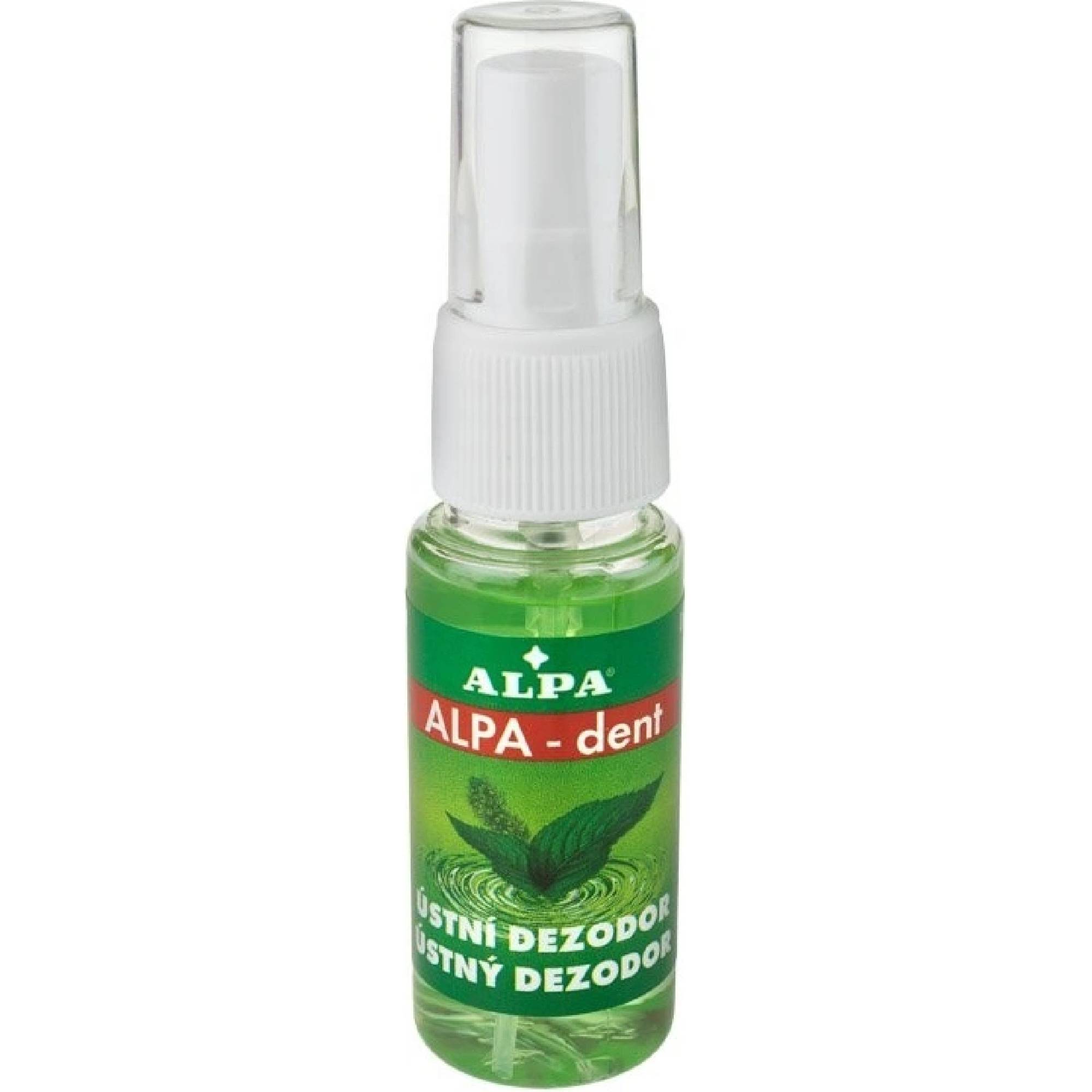 Alpa - dent ústny dezodorant s mätou a eukalyptom zelený 30 ml