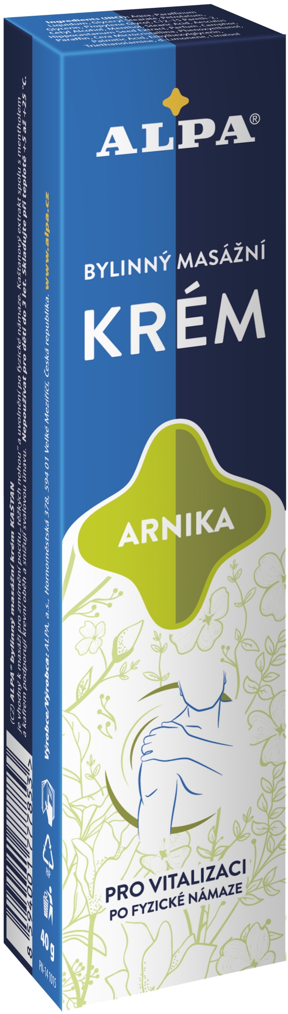 Alpa Krém Arnika bylinný masážny 40 g