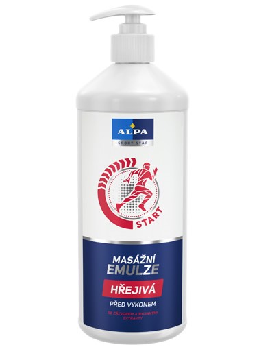 Alpa Masážna emulzia hrejivá s ďumbierom a bylinnými extraktmi 1 l