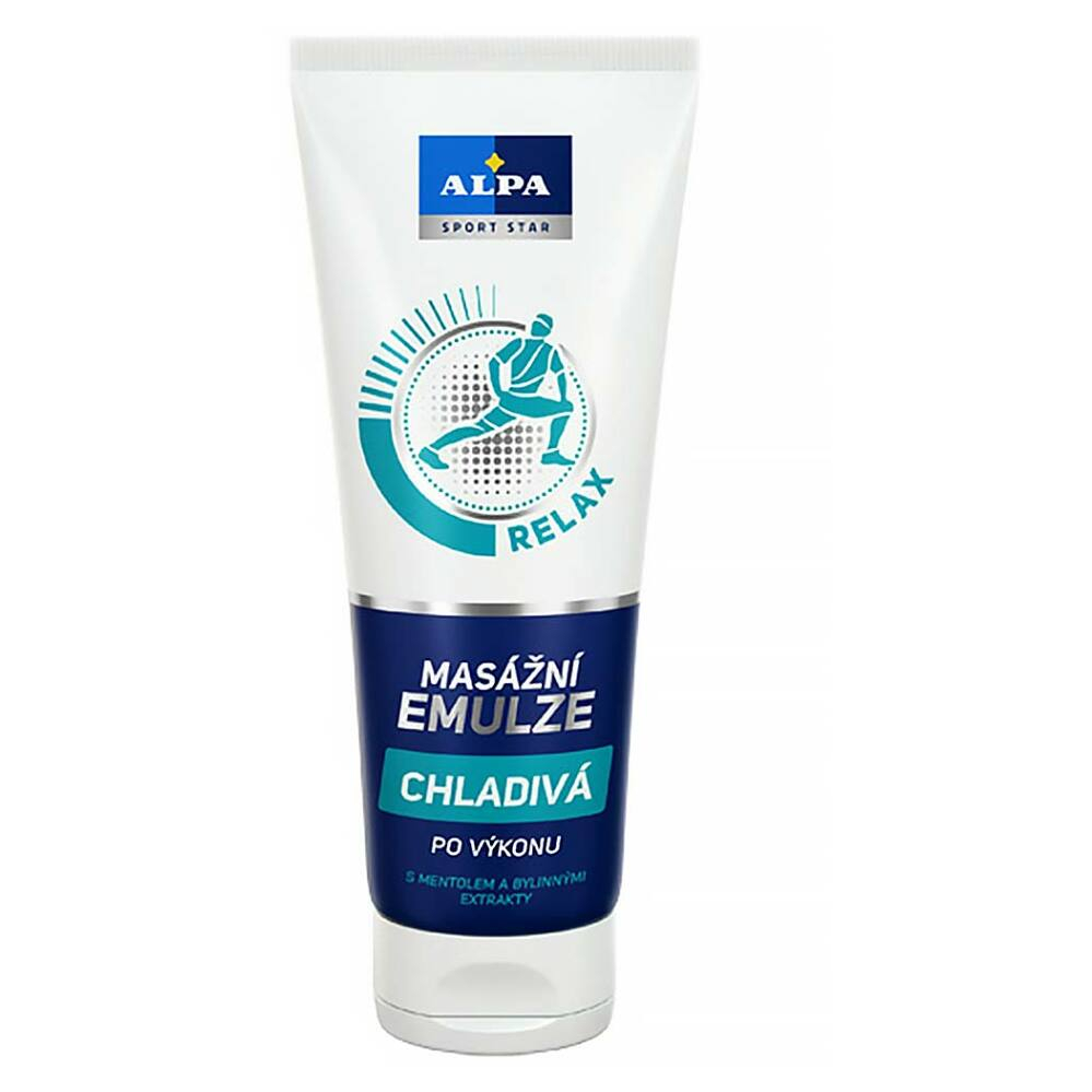 Alpa SportStar Masážna emulzia chladivá Relax po výkone 210 ml