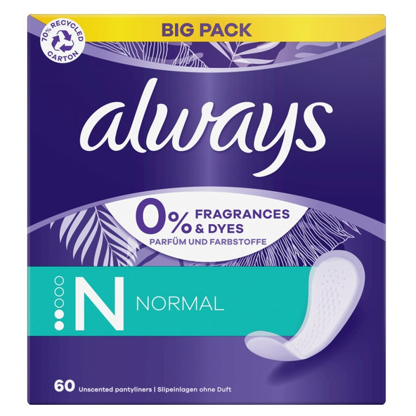Always Intímky Daily Fresh Normal 60 ks