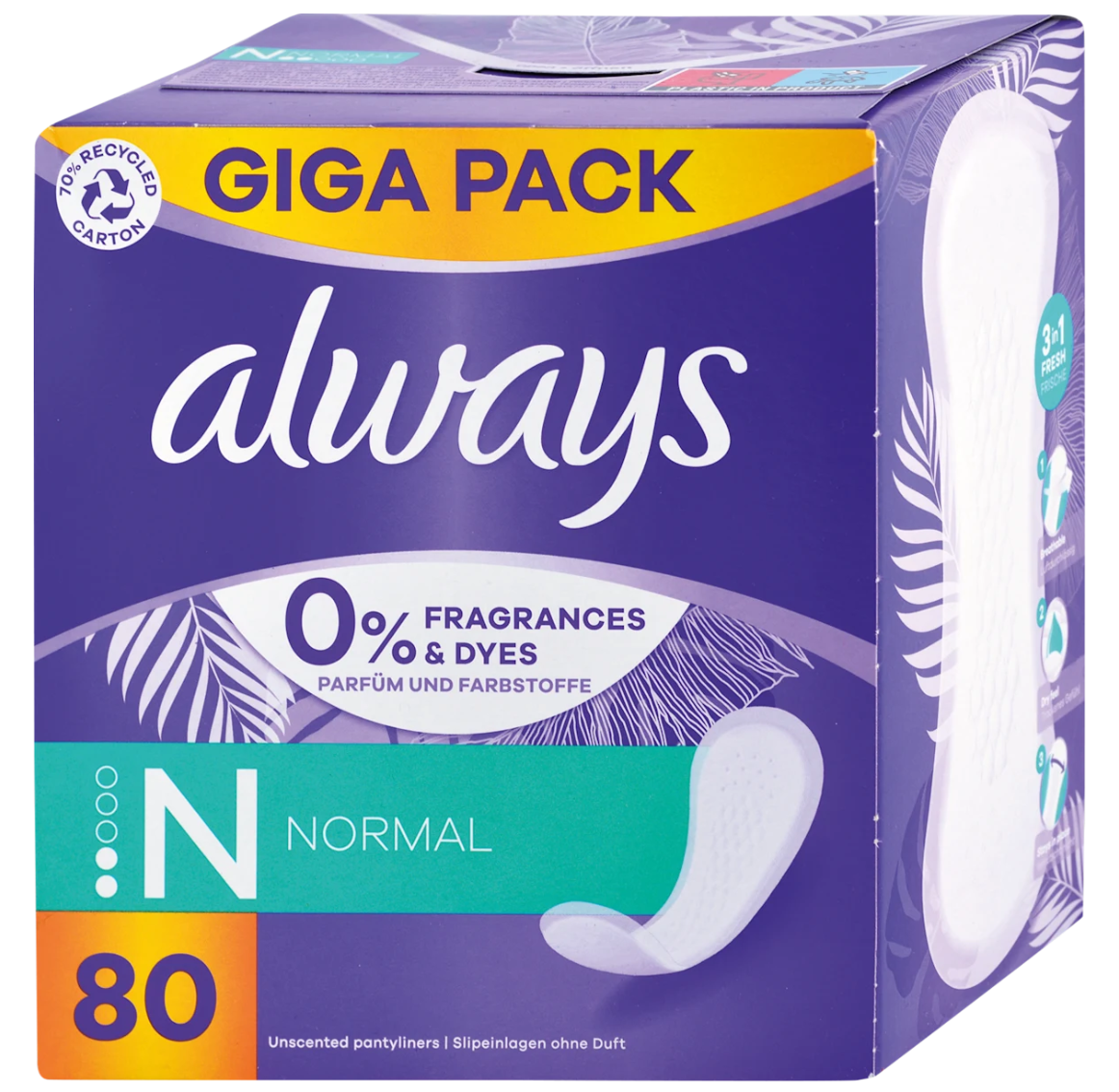 Always Intímky Daily Fresh Normal 80 ks