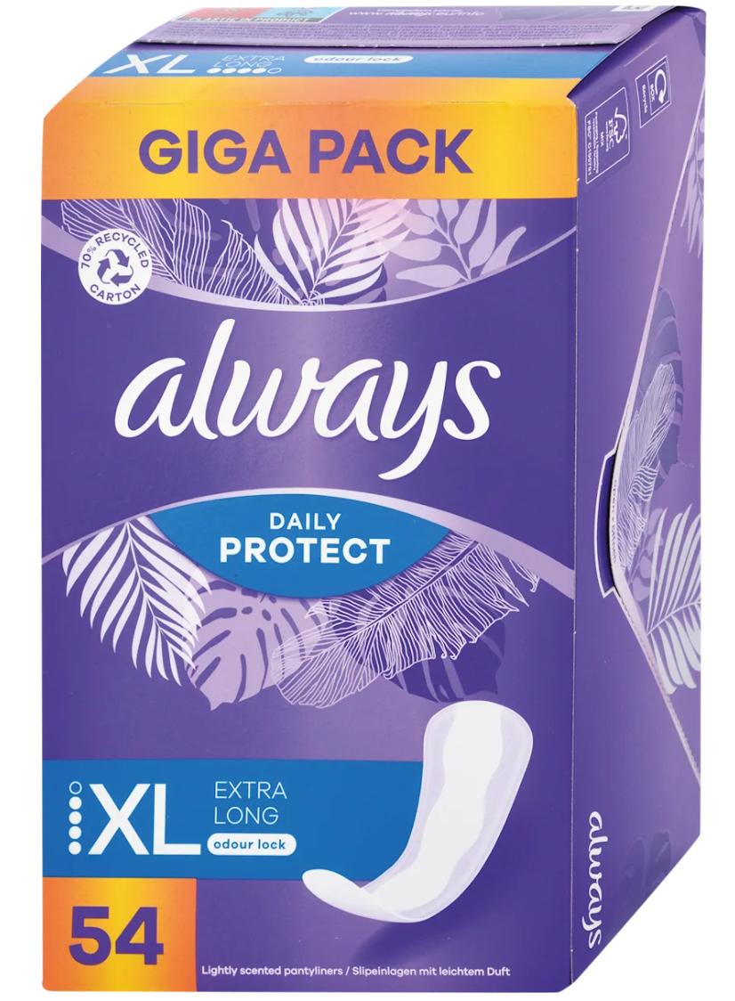 Always Intímky Daily Protect Extra Long 54 ks