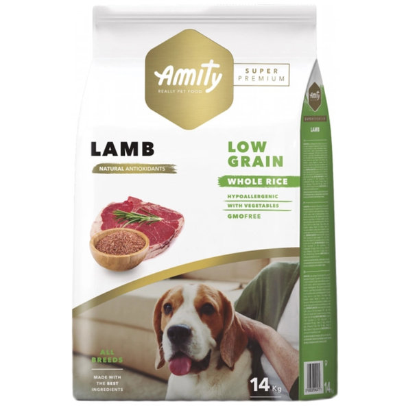 Amity Super Premium LG Lamb granule pre dospelé psy 14kg