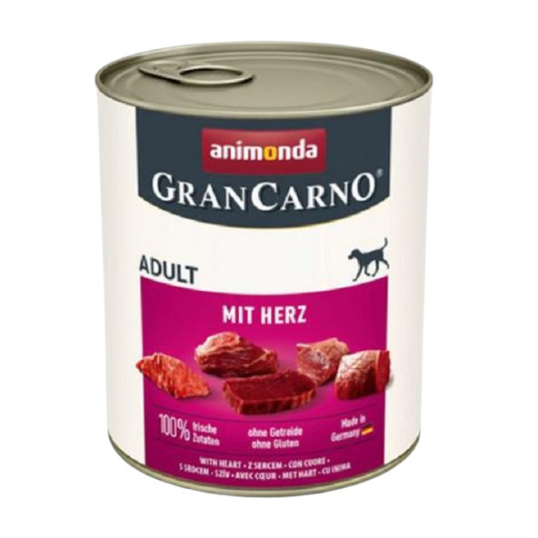Animonda GRANCARNO® dog adult srdiečka konzervy pre dospelé psy 6x800g