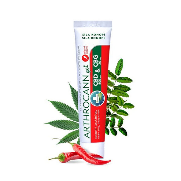 Annabis ARTHROCANN Gél CBD + CBG konopný masážny hrejivý 75ml