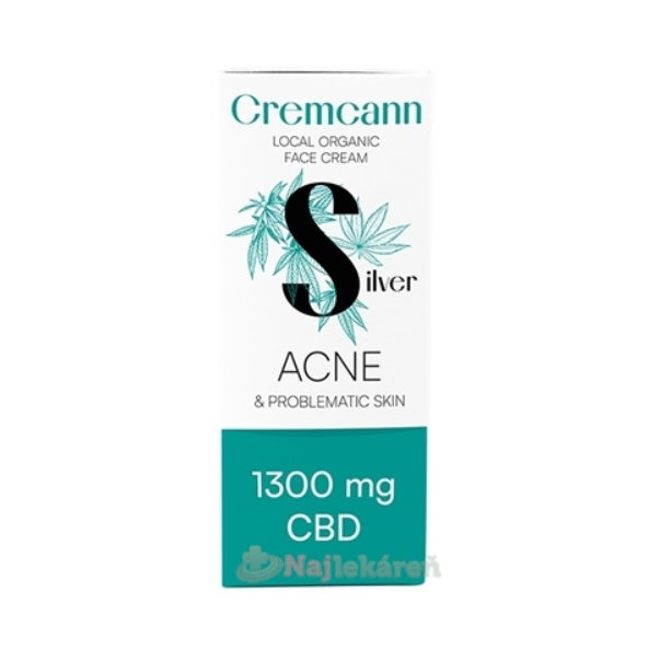 Annabis CREAMCANNN Silver Akné krém pleťový lokálny s 1300 mg CBD 30ml