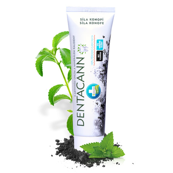 Annabis DENTACANN prírodná zubná pasta konopná s aktívnym uhlím 100g