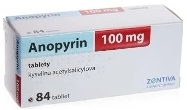 Anopyrin 100 mg tbl.84 x 100 mg