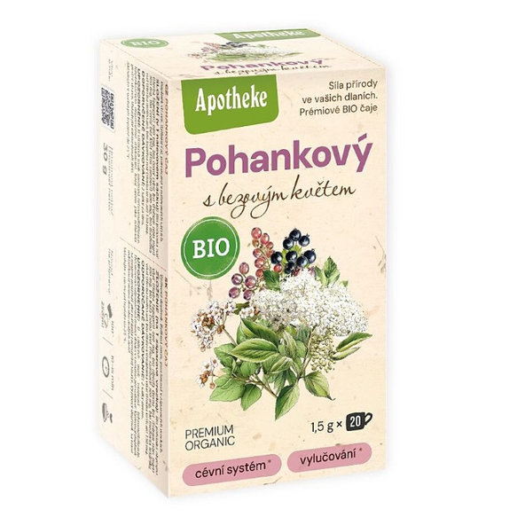APOTHEKE BIO SELECTION POHÁNKOVÝ BYLINNÝ ČAJ, 20x1,5g