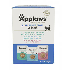 Applaws Cat Fish Selection in broth kapsička Multipack 12x70 g