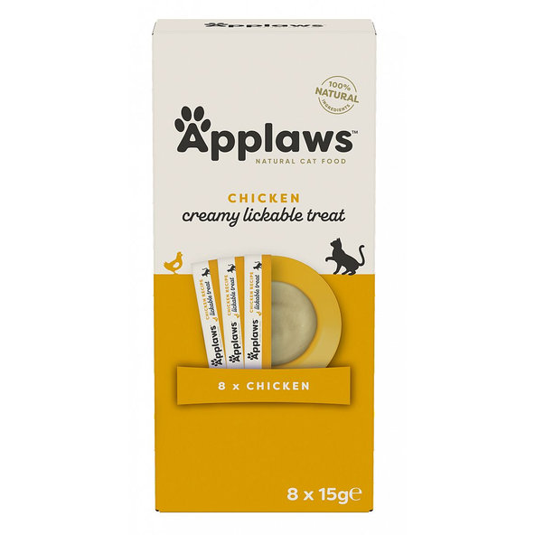 Applaws Cat Treat Chicken Puree pochúťka 8 x 15 g