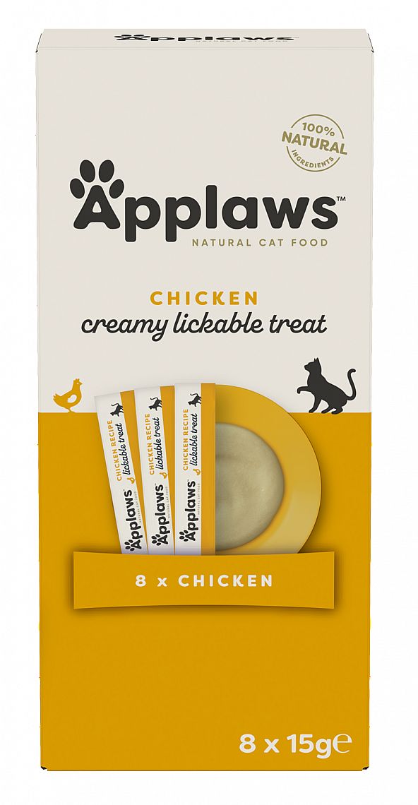 Applaws Cat Treat Chicken Puree pochúťka 8 x 15 g