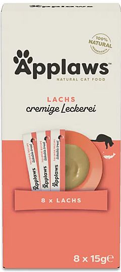 Applaws Cat Treat Salmon puree pochúťka 8 x 15 g