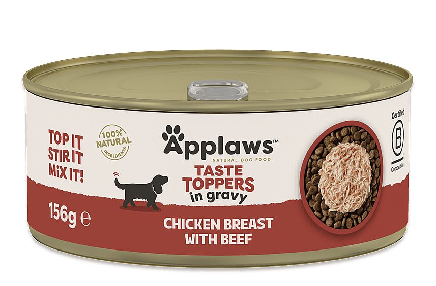 Applaws Dog Taste Toppers in Gravy konzerva Chicken with Beef 156 g