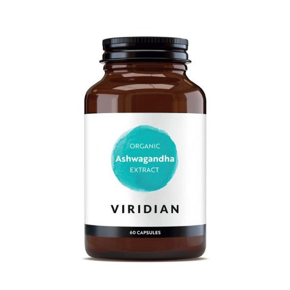 Ashwagandha - indický ženšen extract Viridian 60 kapsúl