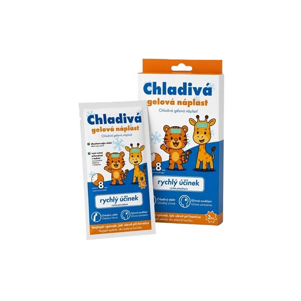 Astina Pharm Chladivá gélová náplasť 4 x 11 cm 3 ks