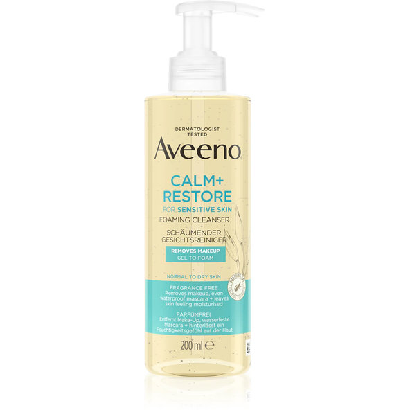 Aveeno CALM+RESTORE Foaming cleanser čistiaca pena 200 ml