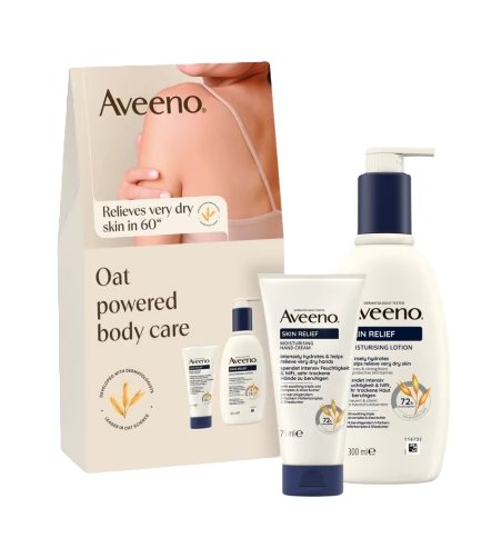 E-shop Aveeno Skin Relief darčeková sada telové mlieko + krém na ruky