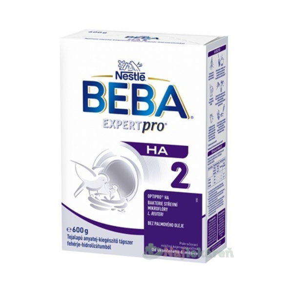 BEBA EXPERT pro HA 2 následná mliečna výživa od ukončenia 6. mesiaca 600g