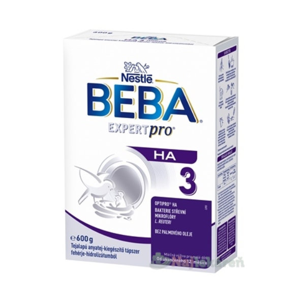 BEBA EXPERT pro HA 3 mliečna výživa pre malé deti od ukončenia 12. mesiaca 600g