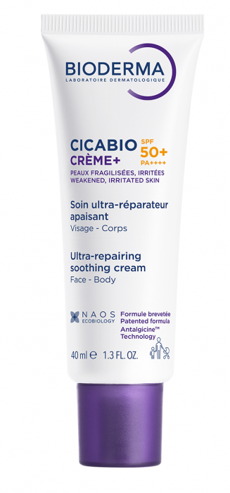 BIODERMA Cicabio Krém+ SPF 50+ upokojujúci a obnovujúci krém 40 ml kúpite na Najlekaren.eu