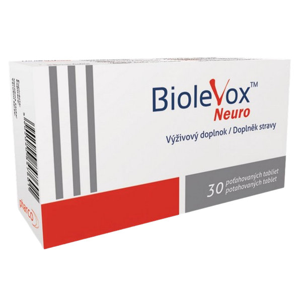 BIOLEVOX Neuro s kyselinou listovou a vitamínom B 30 tabliet
