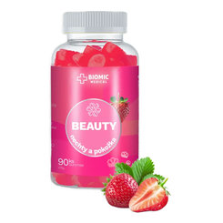 BIOMIC BEAUTY jahoda 90 želé cukríkov