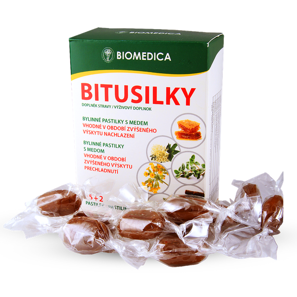 BIOMEDICA Bitusilky 15+2 bylinných pastiliek