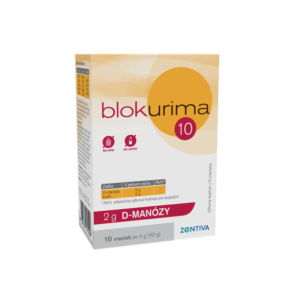 Blokurima 2 g D-MANÓZY na močové cesty 10 vreciek