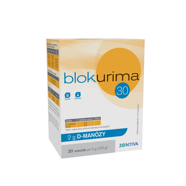 Blokurima 2 g D-MANÓZY na močové cesty 30 vrecúšok