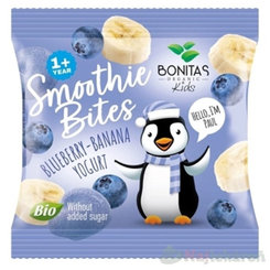 BONITAS Smoothie Bites BIO mrazom sušená čučoriedka-banán s jogurtom 10g