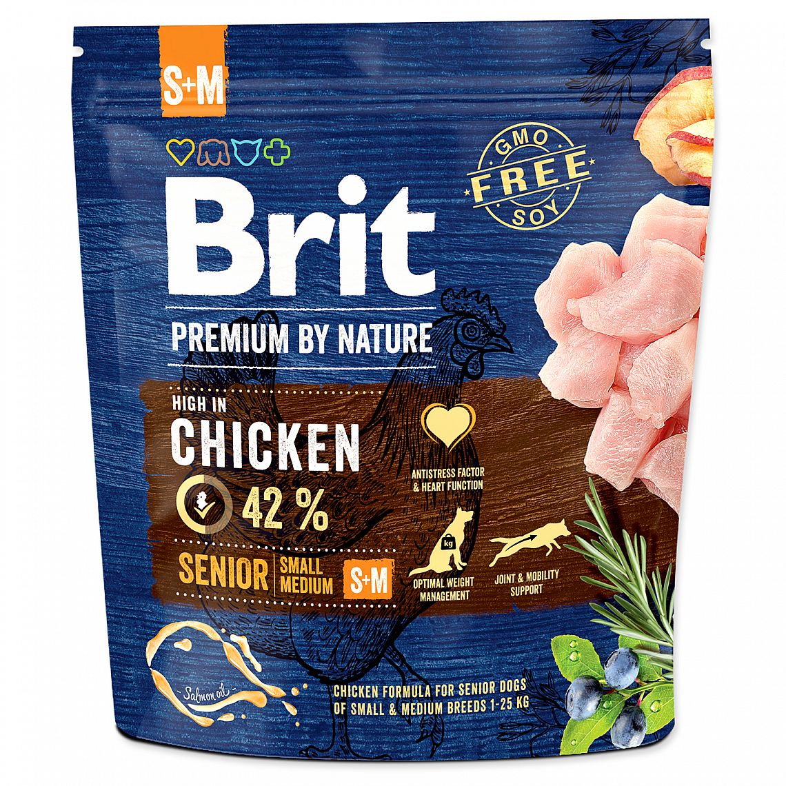 E-shop BRIT NATURE SENIOR S+M 1kg
