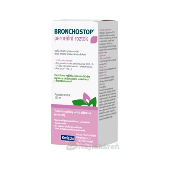 BRONCHOSTOP perorálny roztok 120ml