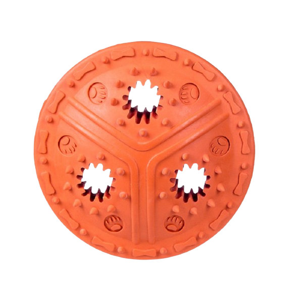 Barry King hračka pre psy - disk na maškrty oranžový 11cm