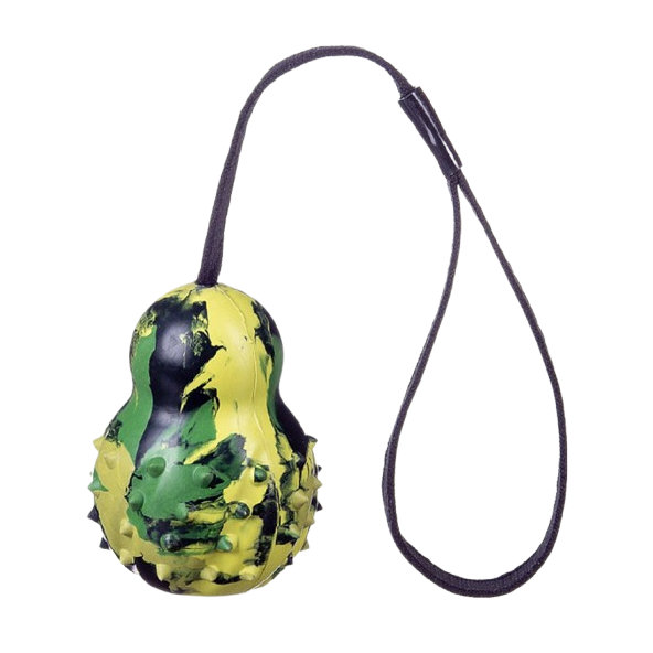 Barry King hračka pre psy - granát na šnúrke zelený L 10x8cm