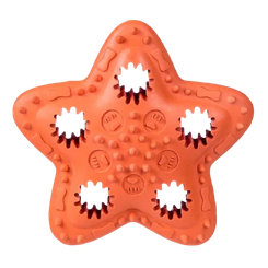 Barry King hračka pre psy - hviezda na maškrty oranžová 12,5cm