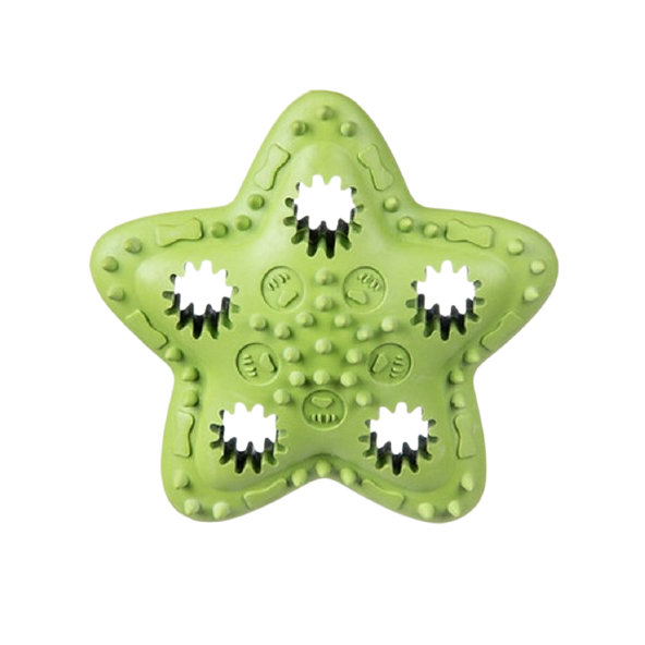 Barry King hračka pre psy - hviezda na maškrty zelená 12,5cm