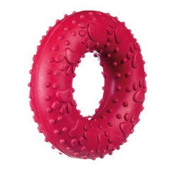 Barry King hračka pre psy - kruh červený M 9cm