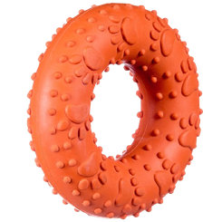 Barry King hračka pre psy - kruh oranžový M 9cm