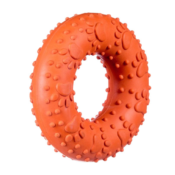 Barry King hračka pre psy - kruh oranžový M 9cm