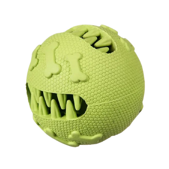 Barry King hračky pre psy - dentálna lopta na maškrty zelená 7,5cm