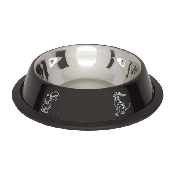 Barry King protišmyková čierna nerezová miska 700ml