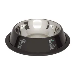 Barry King protišmyková čierna nerezová miska 450ml