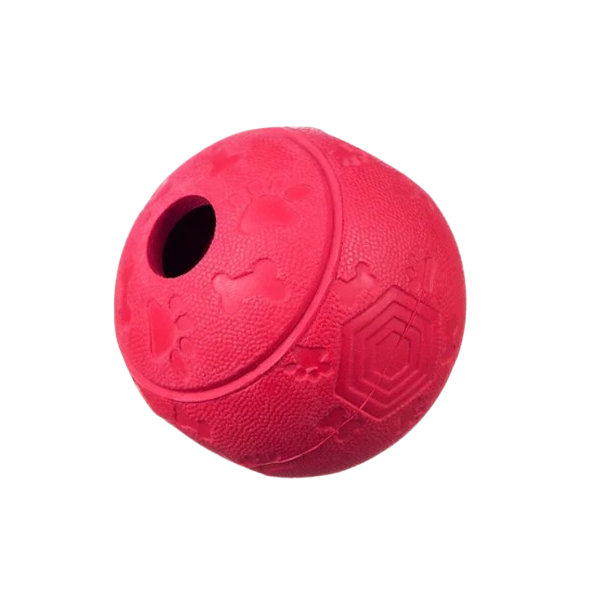 Barry King hračka pre psy - lopta na maškrty červená M 8cm