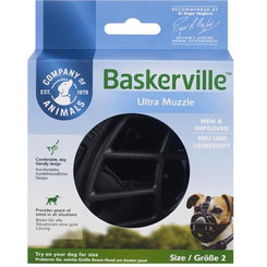 Baskerville plast čierny náhubok pre psy veľ. 2