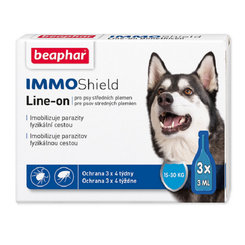 Beaphar Line-on IMMO Shield M antiparazitná pipeta pre psy 3x3 ml