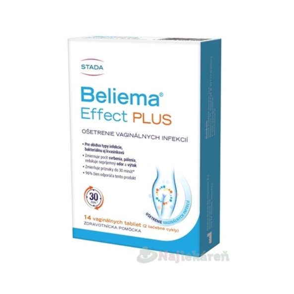 Beliema Effect Plus vaginálne tablety 14ks