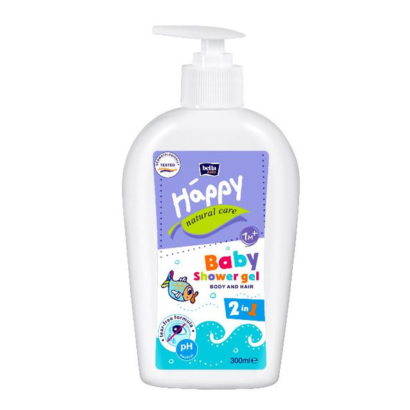 BELLA HAPPY Gél umývací Natural Care na telo a vlasy 300 ml