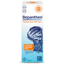 Bepanthen Tattoo Sun SPF 50+ ochranný opaľovací krém na tetovanú pokožku 50ml